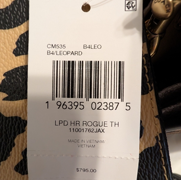 NWT Rogue Top Handle Bag In Haircalf With Leopard Print - Picture 13 of 14